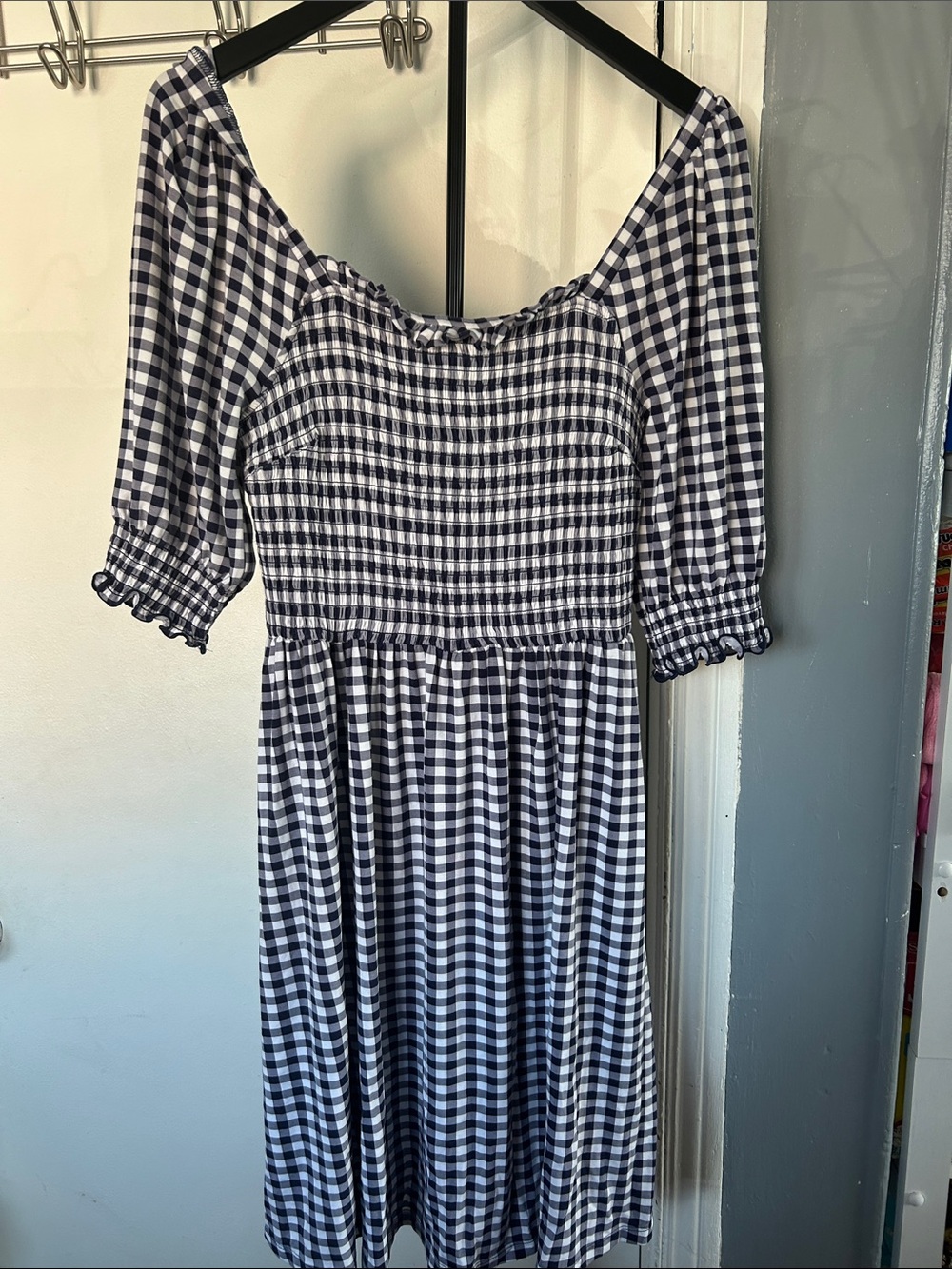 Draper James checkered dress